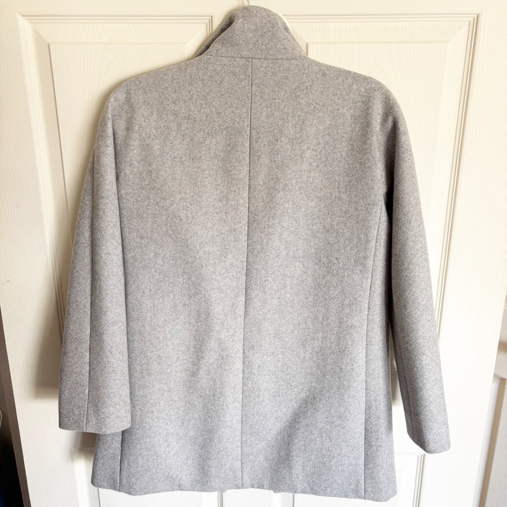 J. Crew Gray Cocoon Coat Size 2 Petite - Picture 4 of 7
